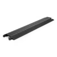 Černý plastový kabelový most (1x30x100) XPRESS - délka 101 cm, šířka 25 cm, výška 4 cm