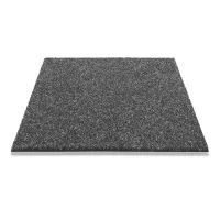 Černý zátěžový kobercový čtverec FLOMA Baltic - délka 50 cm, šířka 50 cm, výška 0,8 cm