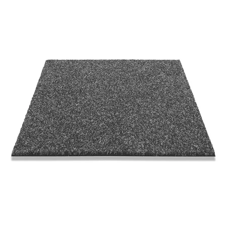 Černý zátěžový kobercový čtverec FLOMA Baltic - délka 50 cm, šířka 50 cm, výška 0,8 cm