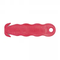 Červený plastový bezpečnostní jednorázový nůž KLEVER Kutter