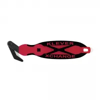 Červený plastový bezpečnostní nůž KLEVER XCHANGE XC-30