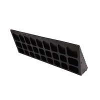 Černá gumová nájezdová rampa k obrubníku - délka 60 cm, šířka 23 cm, výška 10 cm