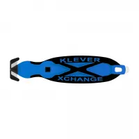 Modrý plastový bezpečnostní nůž KLEVER XCHANGE XC-20