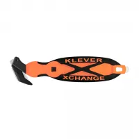 Oranžový plastový bezpečnostní nůž KLEVER XCHANGE XC-35