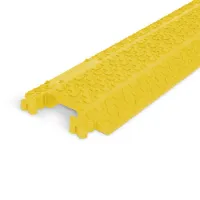 Žlutý plastový kabelový most (1x12x40) XPRESS - délka 101 cm, šířka 12,5 cm, výška 2 cm