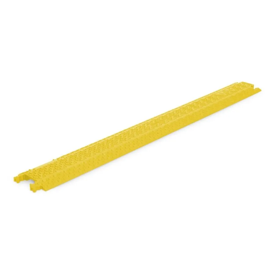 Žlutý plastový kabelový most (1x12x40) XPRESS - délka 101 cm, šířka 12,5 cm, výška 2 cm