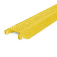 Žlutý plastový kabelový most (1x30x100) XPRESS - délka 101 cm, šířka 25 cm, výška 4 cm