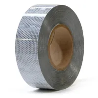 Bílá plná reflexní páska - délka 100 cm, šířka 5 cm