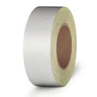 Bílá reflexní výstražná páska - délka 15 m, šířka 5 cm