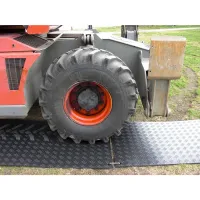 Černá plastová LDPE pojezdová deska bez rukojeti - délka 240 cm, šířka 120 cm, výška 1,8 cm
