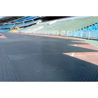 Černá plastová LDPE pojezdová deska bez rukojeti - délka 200 cm, šířka 100 cm, výška 2 cm