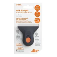 Černo-oranžová polohovatelná škrabka MINI SCRAPER - délka 6,7 cm, šířka 6,3 cm, výška 1 cm