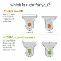 Černo-oranžová polohovatelná škrabka MINI SCRAPER - délka 6,7 cm, šířka 6,3 cm, výška 1 cm