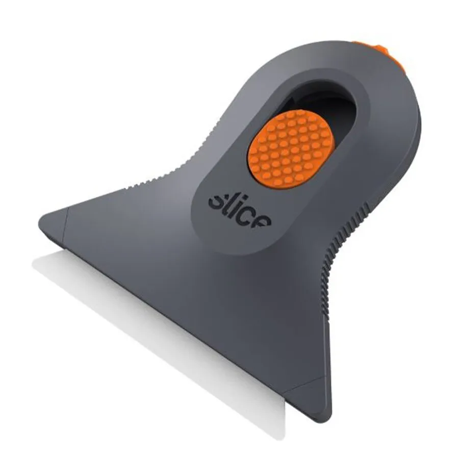 Černo-oranžová polohovatelná škrabka MINI SCRAPER - délka 6,7 cm, šířka 6,3 cm, výška 1 cm