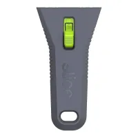 Černo-zelená samozatahovací škrabka UTILITY SCRAPER - délka 13,7 cm, šířka 7,3 cm, výška 2,1 cm