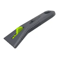 Černo-zelená samozatahovací škrabka UTILITY SCRAPER - délka 13,7 cm, šířka 7,3 cm, výška 2,1 cm