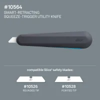 Samozatahovací univerzální nůž s páčkou SMART TRIGGER - délka 16,7 cm, šířka 6,3 cm, výška 1,9 cm