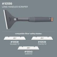 Škrabka MINI SCRAPER LONG-HANDLED SCRAPER - délka 30,7 cm, šířka 12,5 cm, výška 3,4 cm