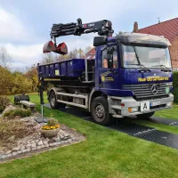 Černá plastová LDPE stavební deska bez rukojeti "hladká" - délka 200 cm, šířka 100 cm, výška 1,2 cm