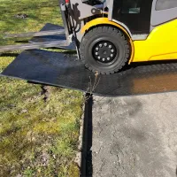 Černá plastová LDPE stavební deska bez rukojeti "hladká" - délka 200 cm, šířka 100 cm, výška 1,2 cm
