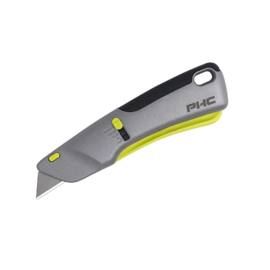 Kovový bezpečnostní samozatahovací nůž