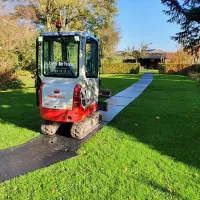 Šedá plastová LDPE pojezdová deska 2 rukojeti 4 díry - délka 200 cm, šířka 100 cm, výška 1 cm