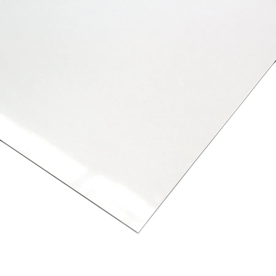 Bílá plastová LDPE stavební deska bez rukojeti "hladká" - délka 240 cm, šířka 120 cm, výška 0,6 cm