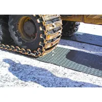 Šedá plastová LDPE pojezdová deska bez rukojeti - délka 200 cm, šířka 110 cm, výška 1 cm