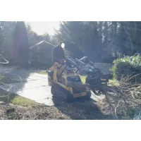 Šedá plastová LDPE pojezdová deska bez rukojeti - délka 200 cm, šířka 110 cm, výška 1 cm