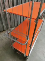 Policový vychystávací vozík do skladu TOYOTA Trolley Shelf - délka 120 cm, šířka 60 cm, výška 186 cm