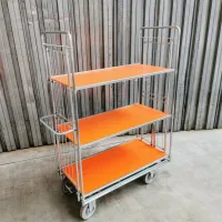 Policový vychystávací vozík do skladu TOYOTA Trolley Shelf - délka 120 cm, šířka 60 cm, výška 186 cm