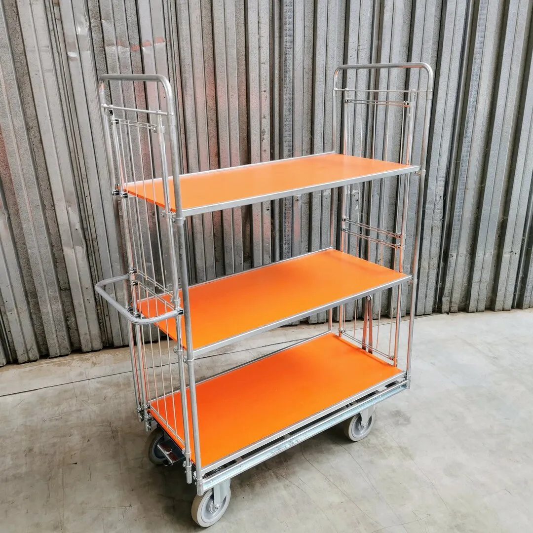 Policový vychystávací vozík do skladu TOYOTA Trolley Shelf - délka 120 cm, šířka 60 cm, výška 186 cm