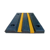 Černo-žlutá gumová ochrana zdí, stěn - délka 100 cm, šířka 25 cm, tloušťka 4 cm