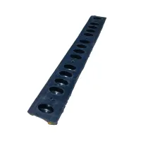 Černo-žlutá gumová ochrana zdí, stěn - délka 100 cm, šířka 13,5 cm, tloušťka 4,5 cm