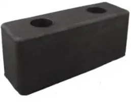 Gumový doraz na nákladní vozidla, návěsy - délka 12,5 cm, šířka 4,3 cm, tloušťka 5 cm
