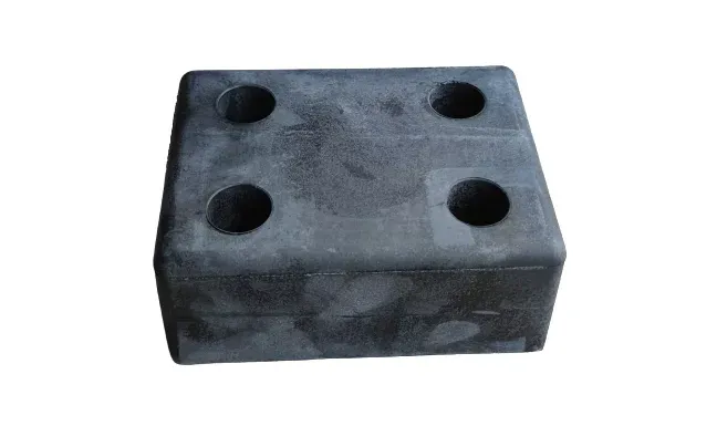 Gumový doraz na rampu - délka 20 cm, šířka 15 cm, tloušťka 8 cm