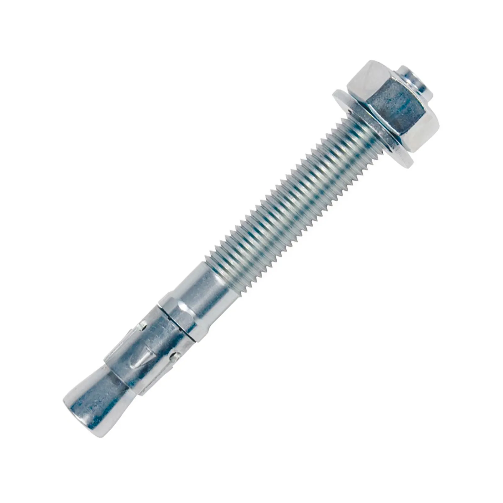 Ocelová pozinkovaná průvlaková kotva do betonu M12 - délka 16 cm