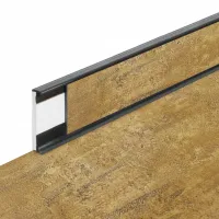 Plastová soklová podlahová lišta Fortelock Business Forsen Old Mine C020 Graphite - délka 200 cm, výška 5,8 cm, tloušťka 1,2 cm