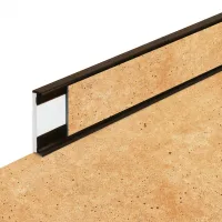 Plastová soklová podlahová lišta Fortelock Business Tornes Venus C007 Brown - délka 200 cm, výška 5,8 cm, tloušťka 1,2 cm