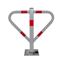 Bílá ocelová sklopná zábrana - šířka 58 cm, výška 60 cm