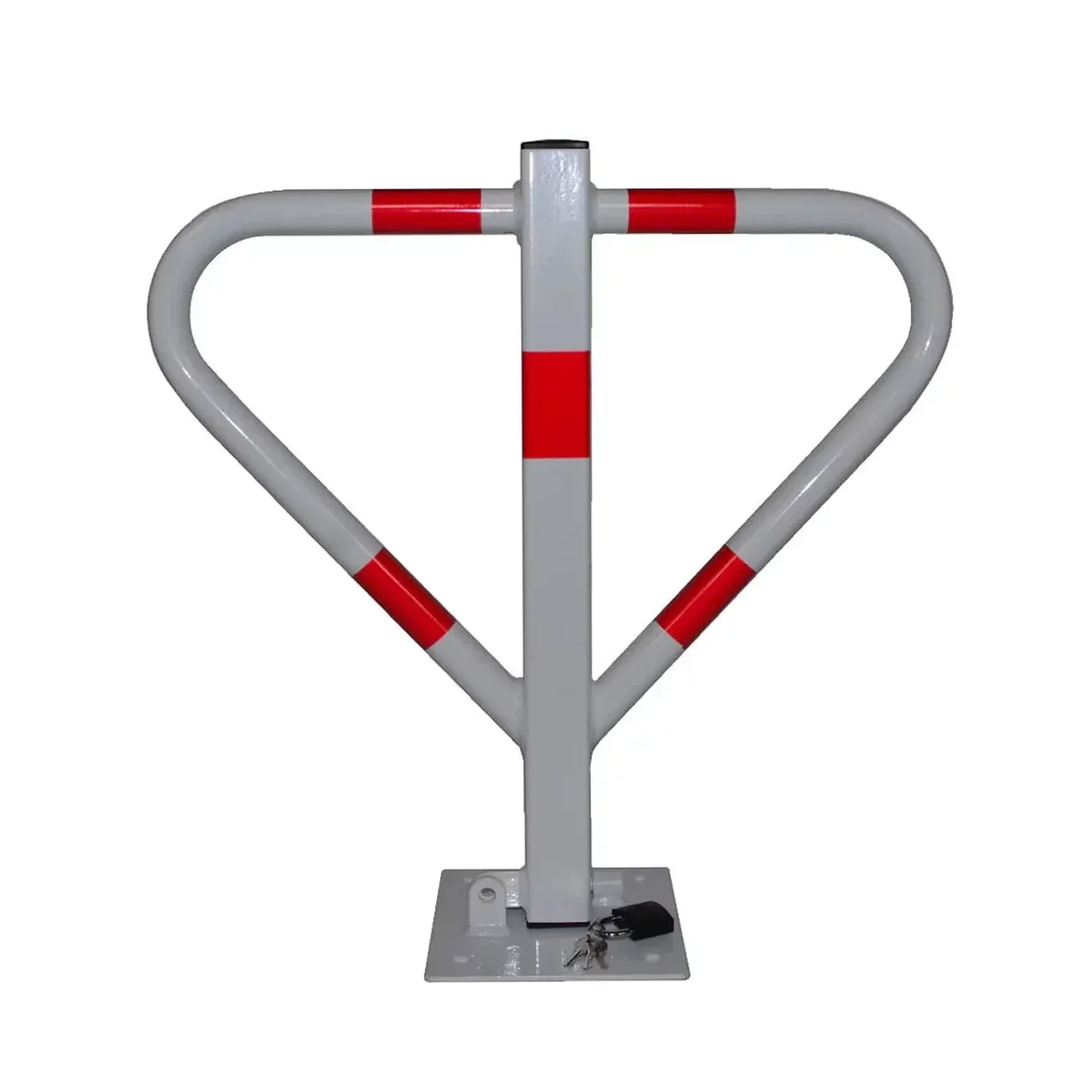 Bílá ocelová sklopná zábrana - šířka 58 cm, výška 60 cm