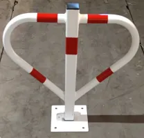 Bílá ocelová sklopná zábrana - šířka 58 cm, výška 60 cm