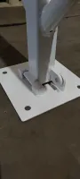 Bílá ocelová sklopná zábrana - šířka 58 cm, výška 60 cm