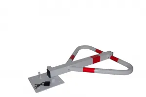 Bílá ocelová sklopná zábrana - šířka 58 cm, výška 60 cm