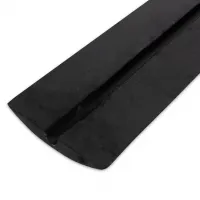 Černo-žlutý gumový kabelový most - délka 100 cm, šířka 10 cm, výška 2 cm