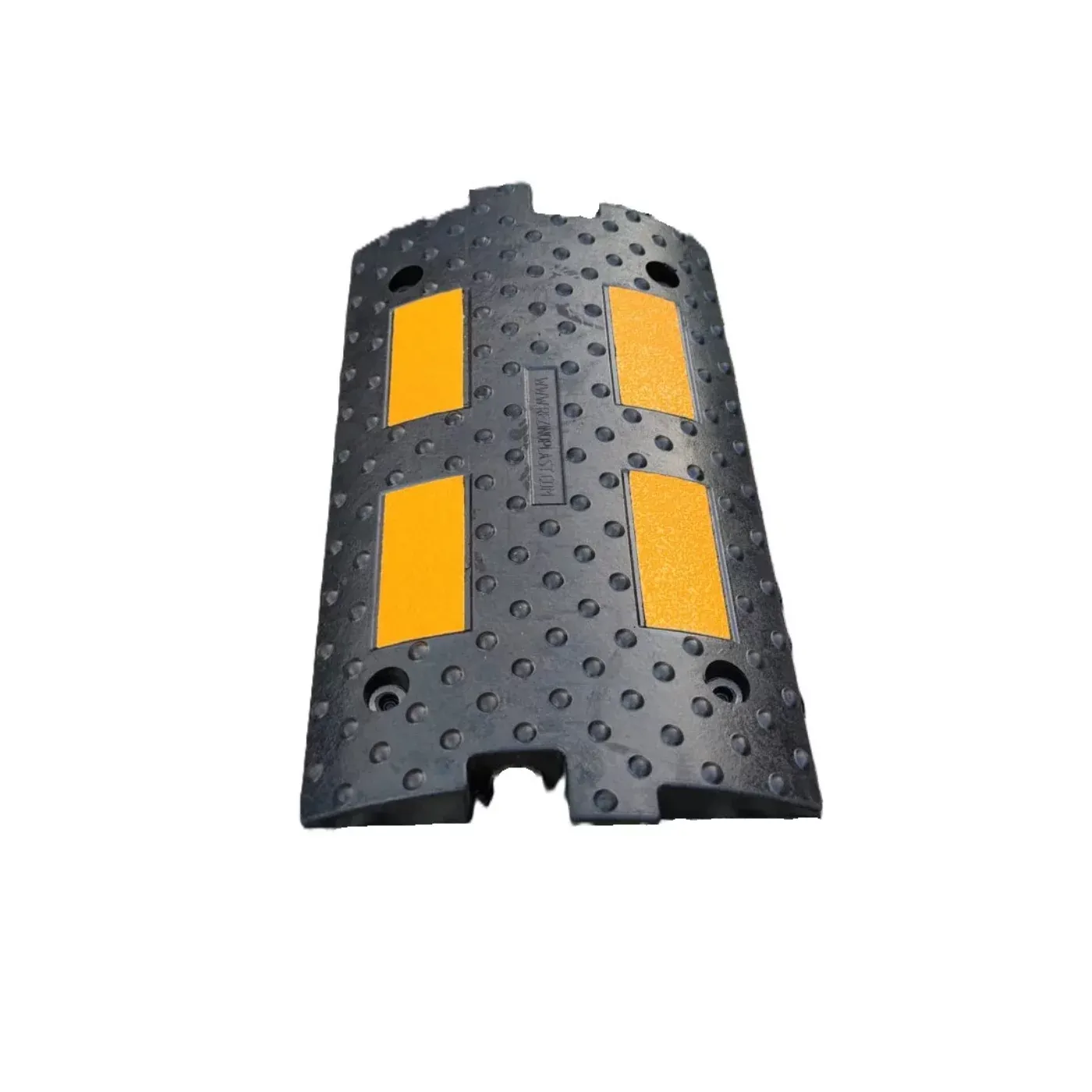 Černo-žlutý gumový kabelový most - délka 50 cm, šířka 30 cm, výška 5,5 cm