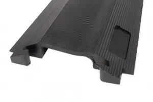 Černý gumový kabelový most - délka 100 cm, šířka 22 cm, výška 3,5 cm