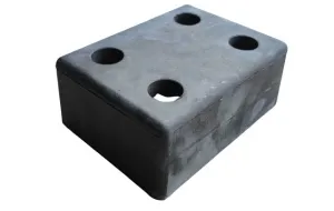 Gumový doraz na rampu - délka 20 cm, šířka 15 cm, tloušťka 8 cm