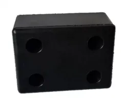 Gumový doraz na rampu - délka 20 cm, šířka 15 cm, tloušťka 8 cm