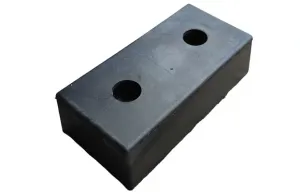 Gumový doraz na rampu - délka 50 cm, šířka 25 cm, tloušťka 14 cm